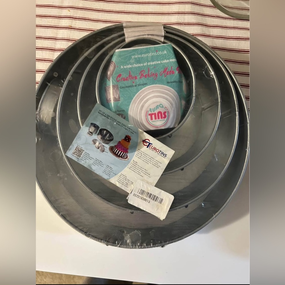 Silver Cake Pan Set